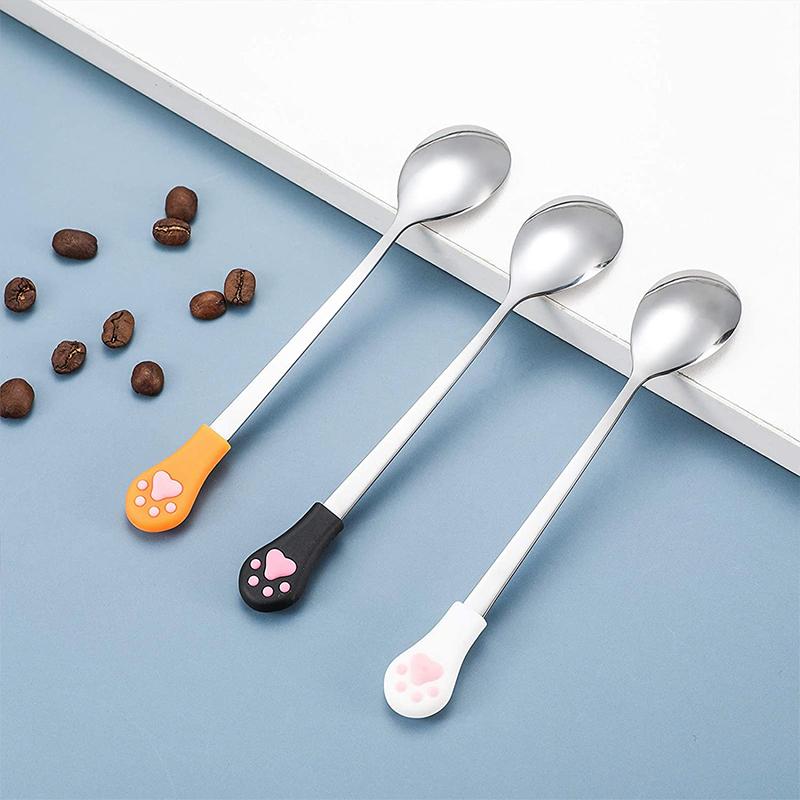 Stainless Steel Food Spoon with Cat Claw