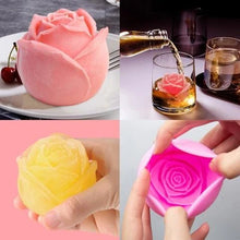 Load image into Gallery viewer, 3D Silicone Rose Shape Ice Cube Mold