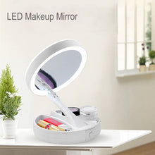 Load image into Gallery viewer, Hirundo LED Folding Makeup Mirror