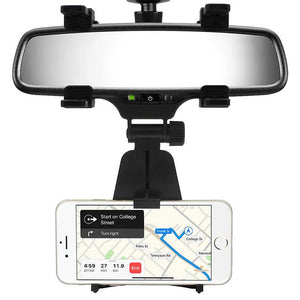 Car Rear View Mirror Phone Holder