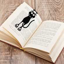 Load image into Gallery viewer, Cutout Black Kitten Bookmark