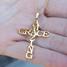 Load image into Gallery viewer, Amazing Grace Cross Necklace