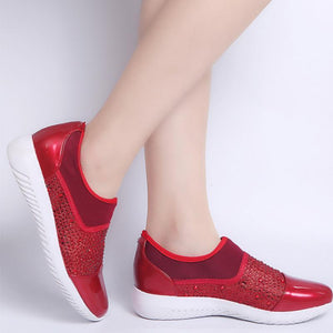 Women Woven Mesh Flat Shoes