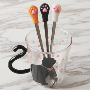 Stainless Steel Food Spoon with Cat Claw