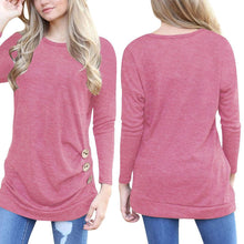 Load image into Gallery viewer, Women&#39;s Casual Long Sleeve Round Neck Shirt