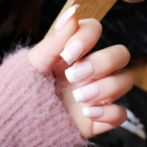 French Manicure Nail Tips (100 PCs)