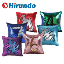 Load image into Gallery viewer, Hirundo Amazing Reversible Sequin Pillow, insert included