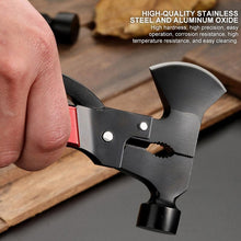 Load image into Gallery viewer, Steel Hammer Axe Multitool for Camping