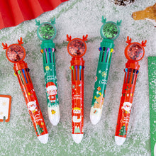 Load image into Gallery viewer, Cute Christmas Glitter Pen Set