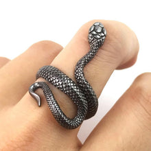 Load image into Gallery viewer, Adjustable Snake Shape Ring