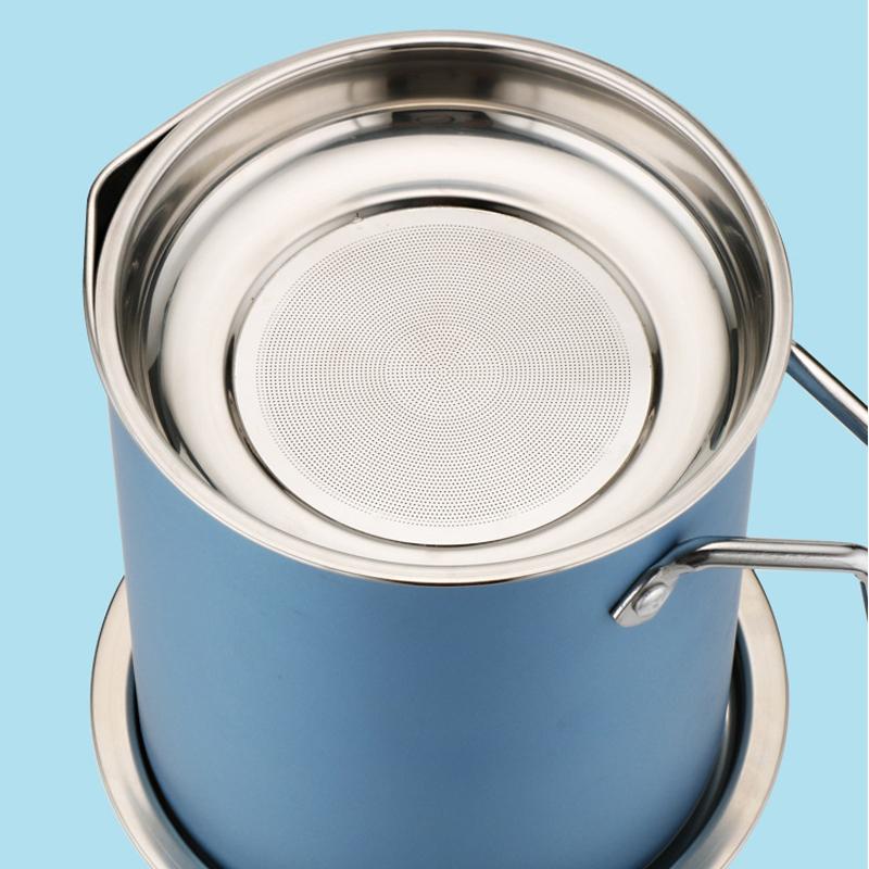 Stainless Steel Oil Strainer Storage Can