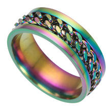 Load image into Gallery viewer, Titanium Steel Rotatable Chain Ring