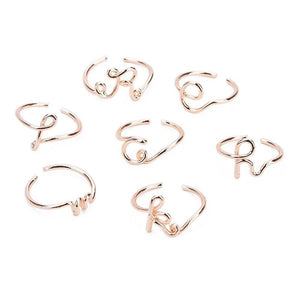 Simple A-Z Letter Ring