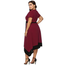 Load image into Gallery viewer, Plus Size Bow Belt Dress