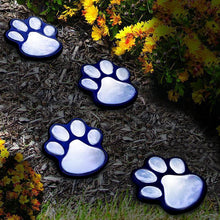 Load image into Gallery viewer, Solar-Powered Paw Print Lights Garden Lantern