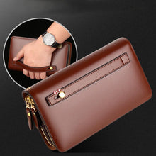 Load image into Gallery viewer, Double Zipper Clutch Wallet for Men