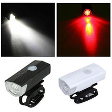 Load image into Gallery viewer, Rechargeable Bicycle Light Set