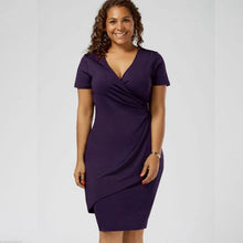 Load image into Gallery viewer, Plus Size V-Neck Sexy Dress