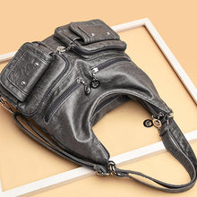 Load image into Gallery viewer, Multi-Pocket Vintage Shoulder Bag