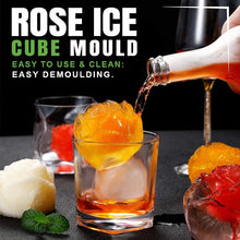 Load image into Gallery viewer, 4-Compartment Large Rose Ice Cube Mold