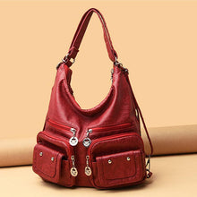 Load image into Gallery viewer, Multi-Pocket Vintage Shoulder Bag