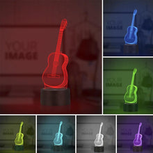 Load image into Gallery viewer, 3D  guitar lamp 7 Color Changing Night Light