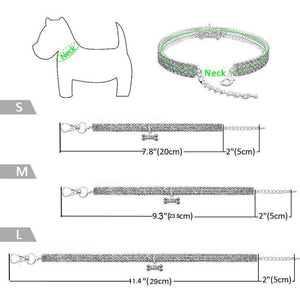 Tripple Crystal Collar