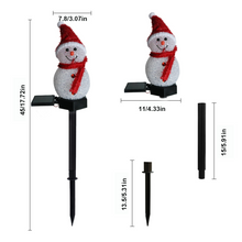 Load image into Gallery viewer, Waterproof Solar Snowman Lamp