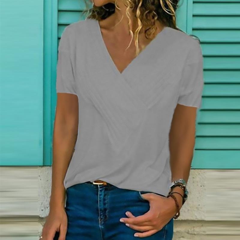 Flodress Classic V-Neck Short Sleeve T-shirt