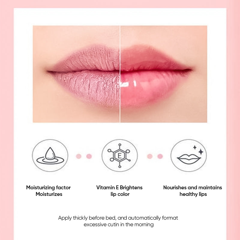 Moisturizing two-tone lip mask