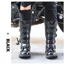 Load image into Gallery viewer, Skull straps motorcycle boots