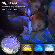 Load image into Gallery viewer, Multifunctional LED Night Light Star Projector Lamp, 5 Sets of Film