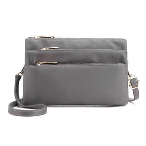 Multi-layer Nylon Crossbody Bag