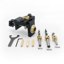 Load image into Gallery viewer, 3 in 1 Adjustable Woodworking Drilling Locator Puncher Tools