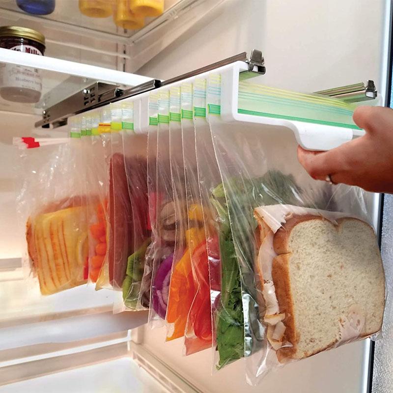 Fridge Fresh-Keeping Bag Rack Organizer Set