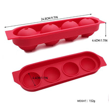 Load image into Gallery viewer, Silicone 4-Ball Ice Ball Maker Mold