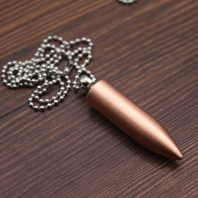 Load image into Gallery viewer, Pendant Lighter Bullet Shaped Necklace