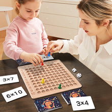 Load image into Gallery viewer, Wooden Montessori Multiplication Board Game