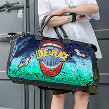 Load image into Gallery viewer, Sequin letter fitness bag