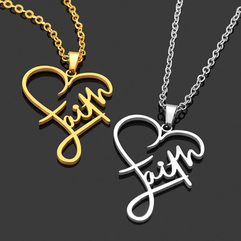 Faith Heart Necklace