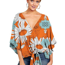 Load image into Gallery viewer, Women&#39;s Casual Floral Blouse