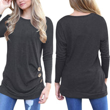 Load image into Gallery viewer, Women&#39;s Casual Long Sleeve Round Neck Shirt