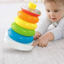 Load image into Gallery viewer, Rock-a-Stack toys rainbow tower Stacked blocks