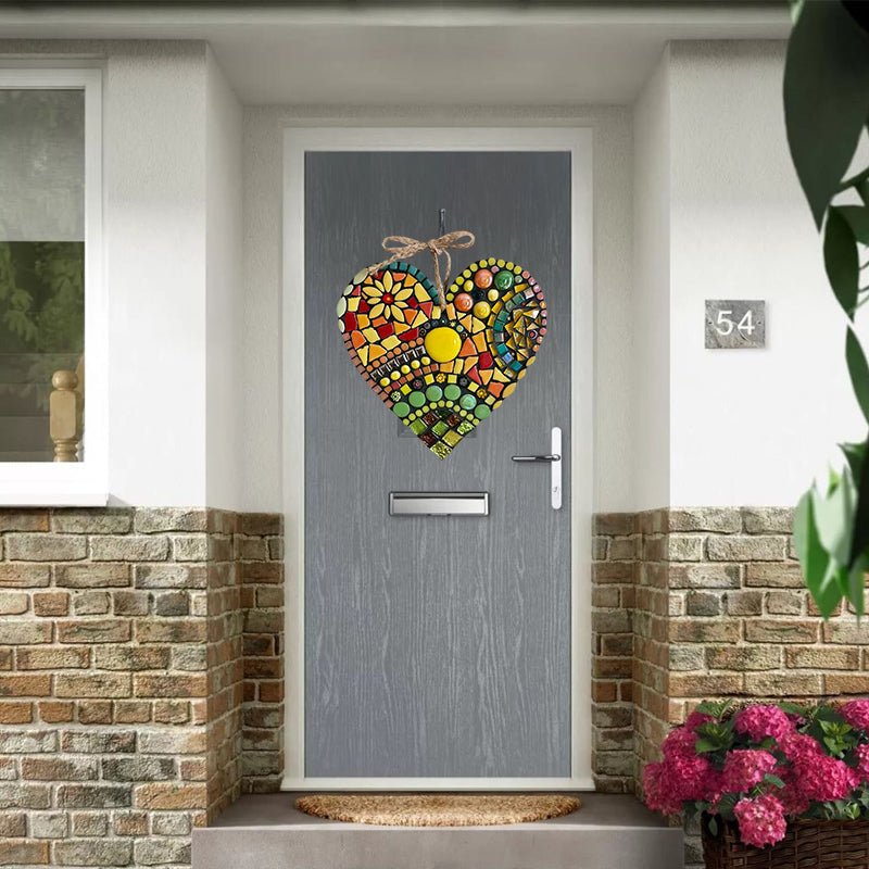 Large Garden Mosaic Heart Decoration