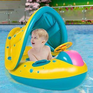 Baby Swim Ring Sunshade Baby Float Boat Seat