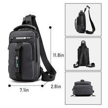 Load image into Gallery viewer, Waterproof Crossbody Bag for Men