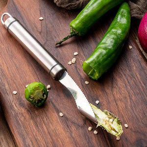 Stainless Steel Chili Corer Peppers Seed Remover