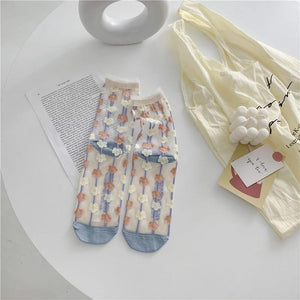 Summer Women Transparent Socks