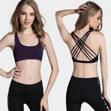 Load image into Gallery viewer, Cross Back Sport Bra