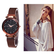 Load image into Gallery viewer, Waterproof Starry Sky Girl Wristwatch